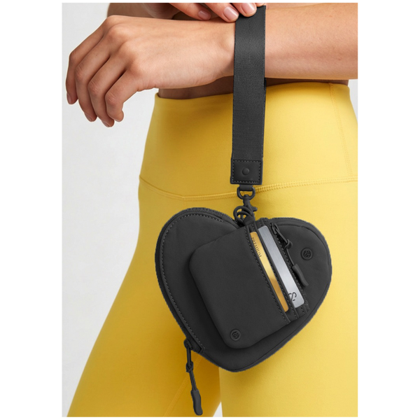 Joan & David The Hold-All Sport Nylon 3 Piece Set Heart Zip Pouch, Card Case & Lanyard Key Chain #2