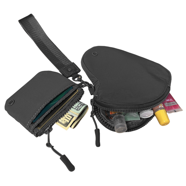 Joan & David The Hold-All Sport Nylon 3 Piece Set Heart Zip Pouch, Card Case & Lanyard Key Chain #3
