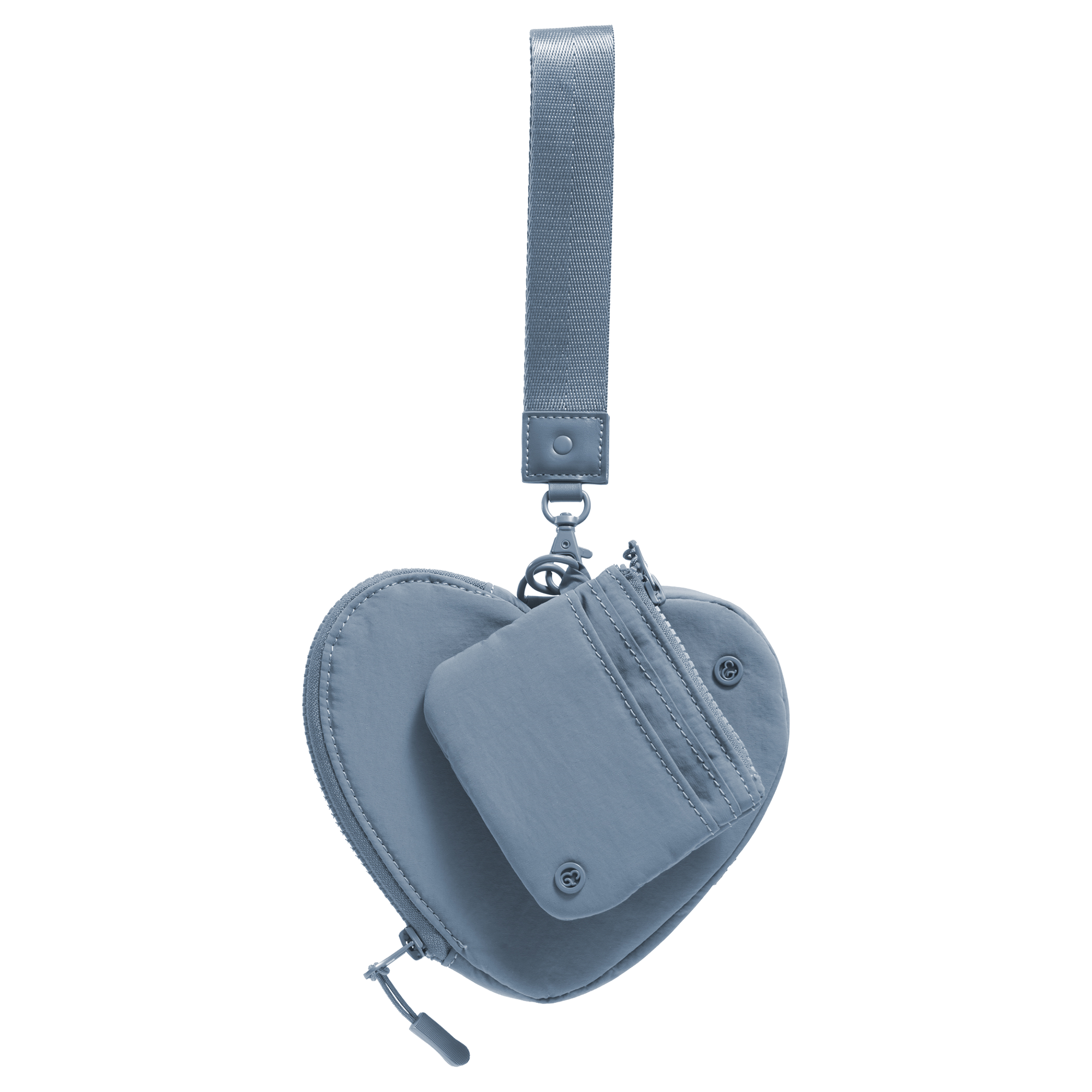 Joan & David The Hold-All Sport Nylon 3 Piece Set Heart Zip Pouch, Card Case & Lanyard Key Chain #1