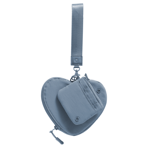 Joan & David The Hold-All Sport Nylon 3 Piece Set Heart Zip Pouch, Card Case & Lanyard Key Chain #1