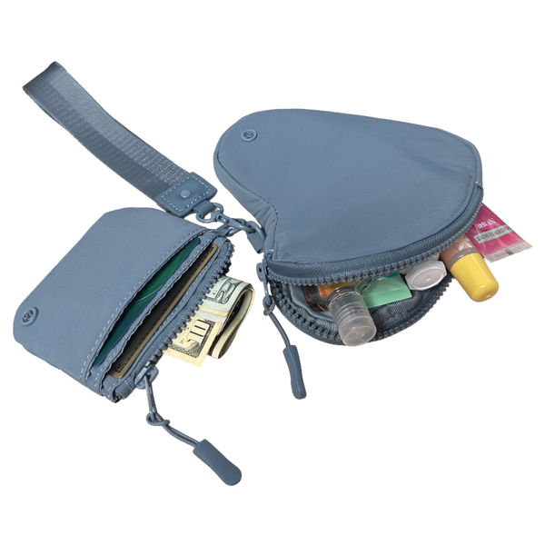 Joan & David The Hold-All Sport Nylon 3 Piece Set Heart Zip Pouch, Card Case & Lanyard Key Chain #3