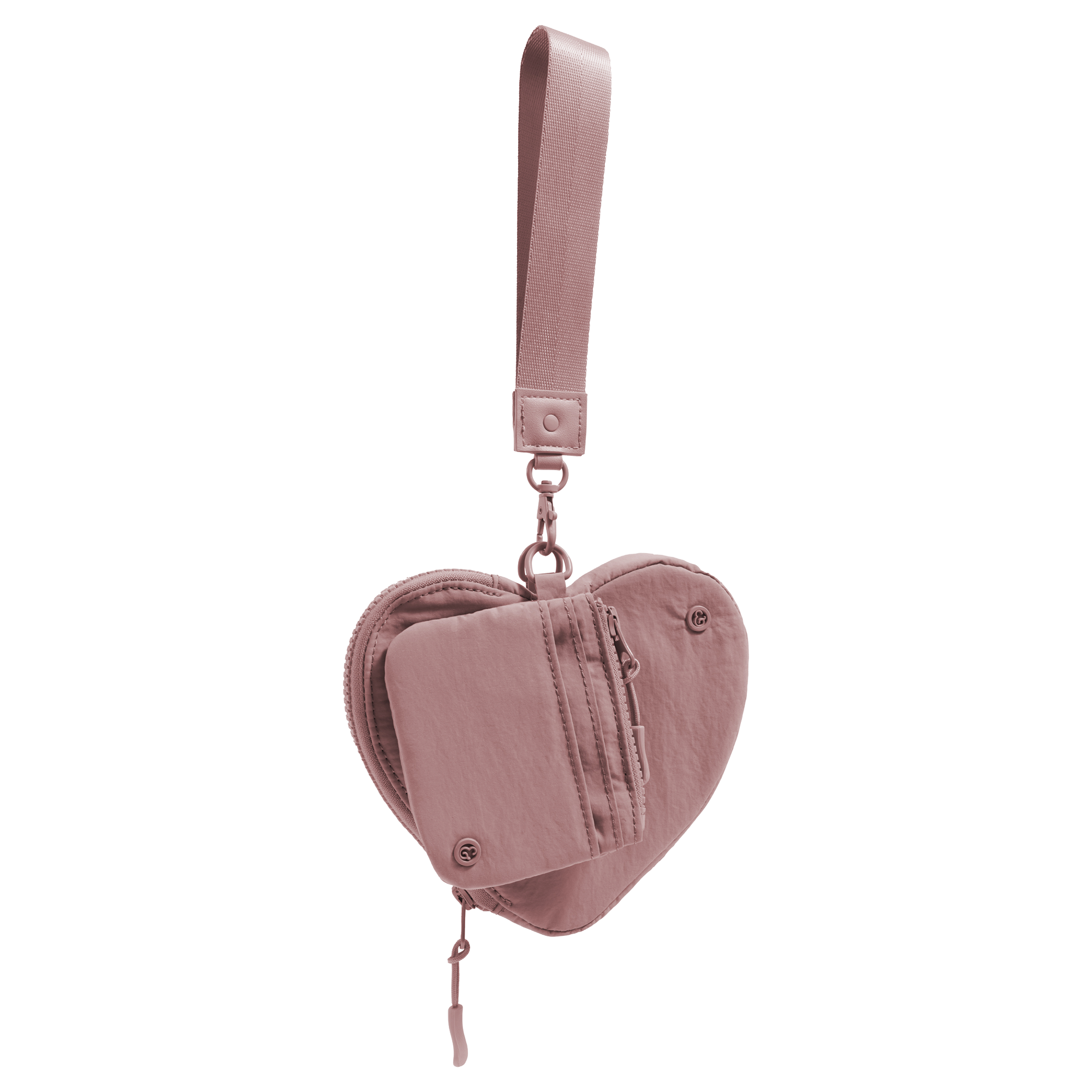 Joan & David The Hold-All Sport Nylon 3 Piece Set Heart Zip Pouch, Card Case & Lanyard Key Chain #1