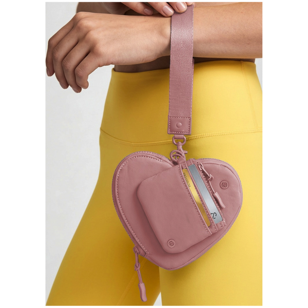 Joan & David The Hold-All Sport Nylon 3 Piece Set Heart Zip Pouch, Card Case & Lanyard Key Chain #2