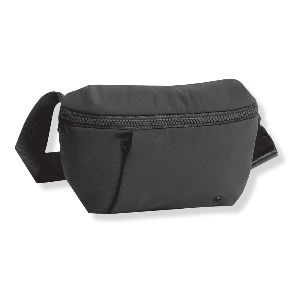 Joan & David Sport Nylon Passport Front Pocket Belt Bag - Black