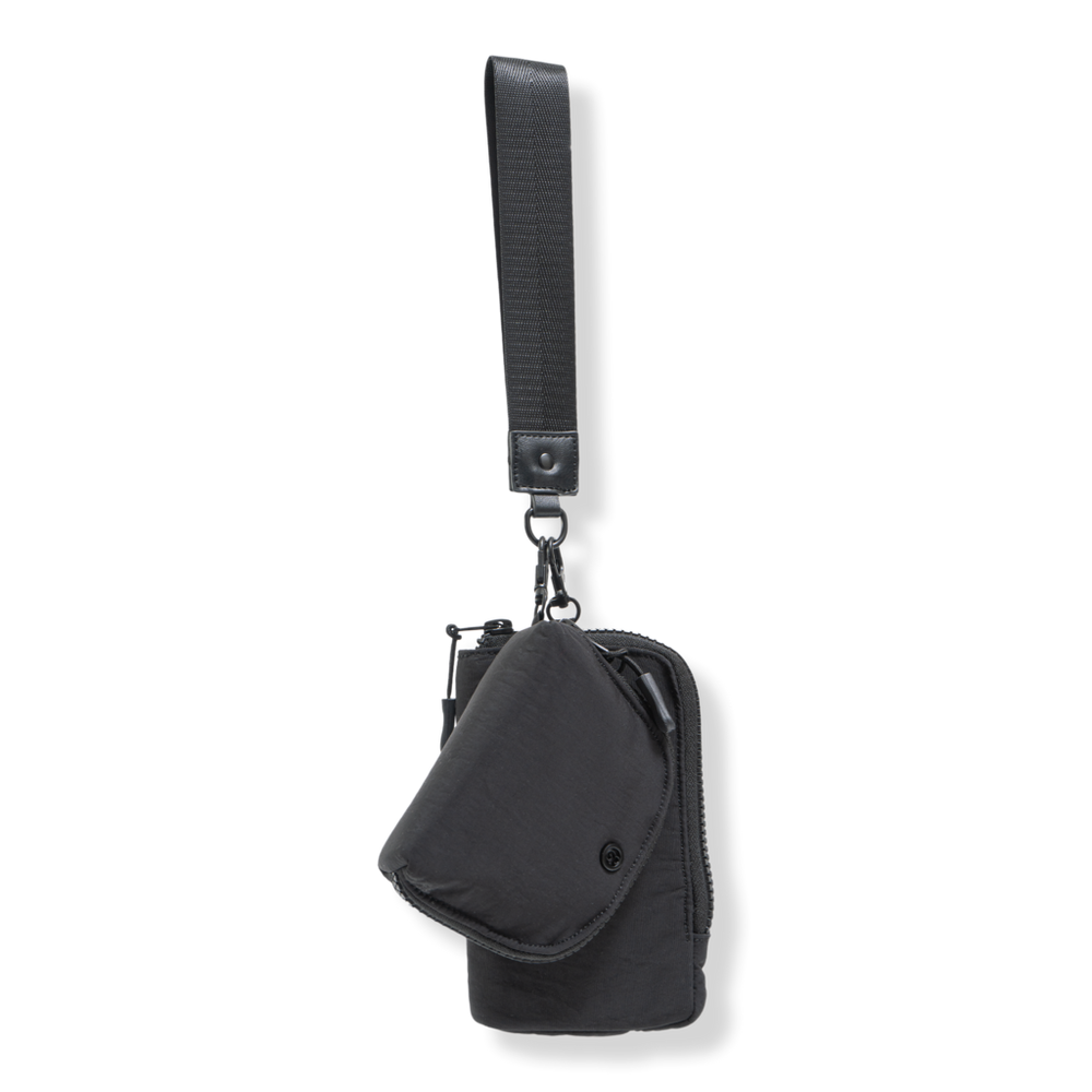 Joan & David The Hold-All Sport Nylon 3 Piece Set Phone Case Wallet, Zip Coin Pouch & Key Chain Lanyard - Black