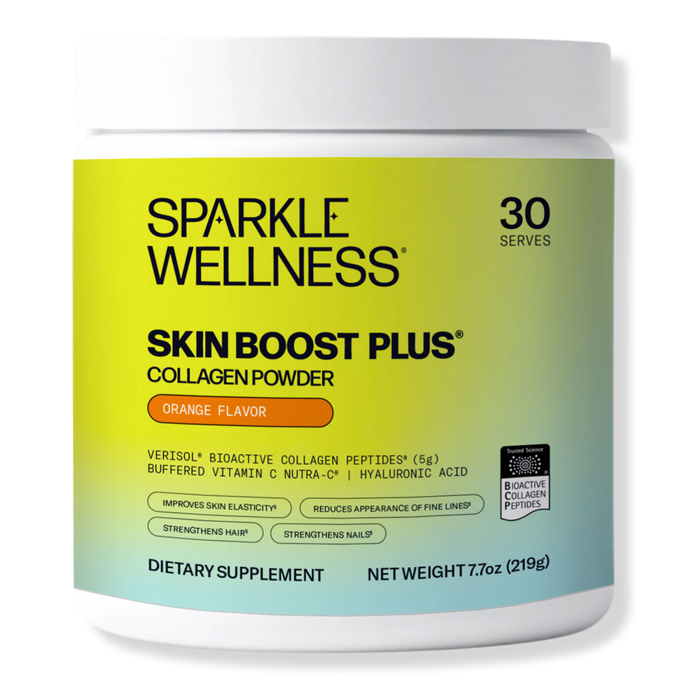 Sparkle Wellness Skin Boost Plus Verisol Bioactive Collagen Peptides - Orange - 30 Servings