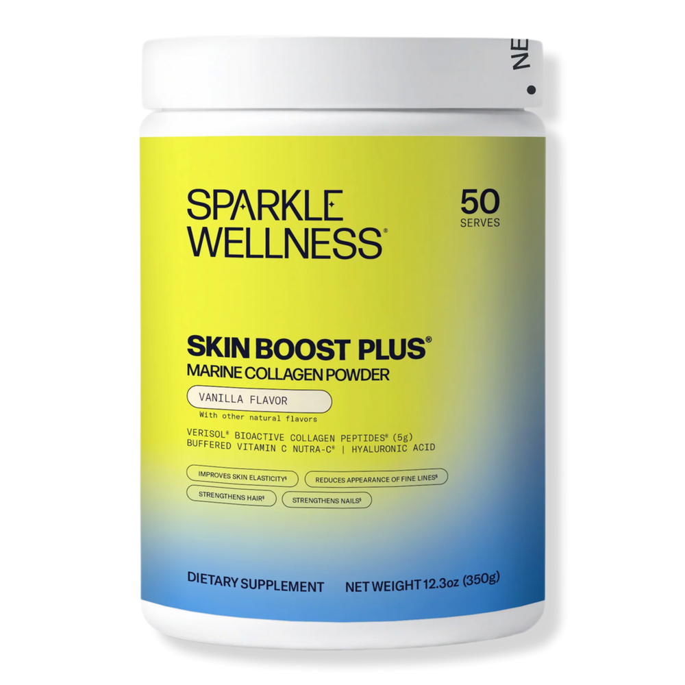Sparkle Wellness Marine Skin Boost Plus with Verisol Bioactive Collagen Peptides - Vanilla - 50 Servings
