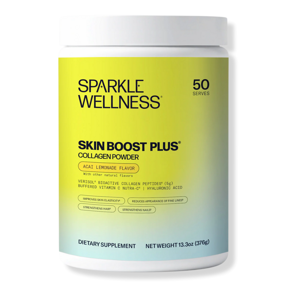 Sparkle Wellness Skin Boost Plus Verisol Bioactive Collagen Peptides - Acai Lemonade - 50 Servings