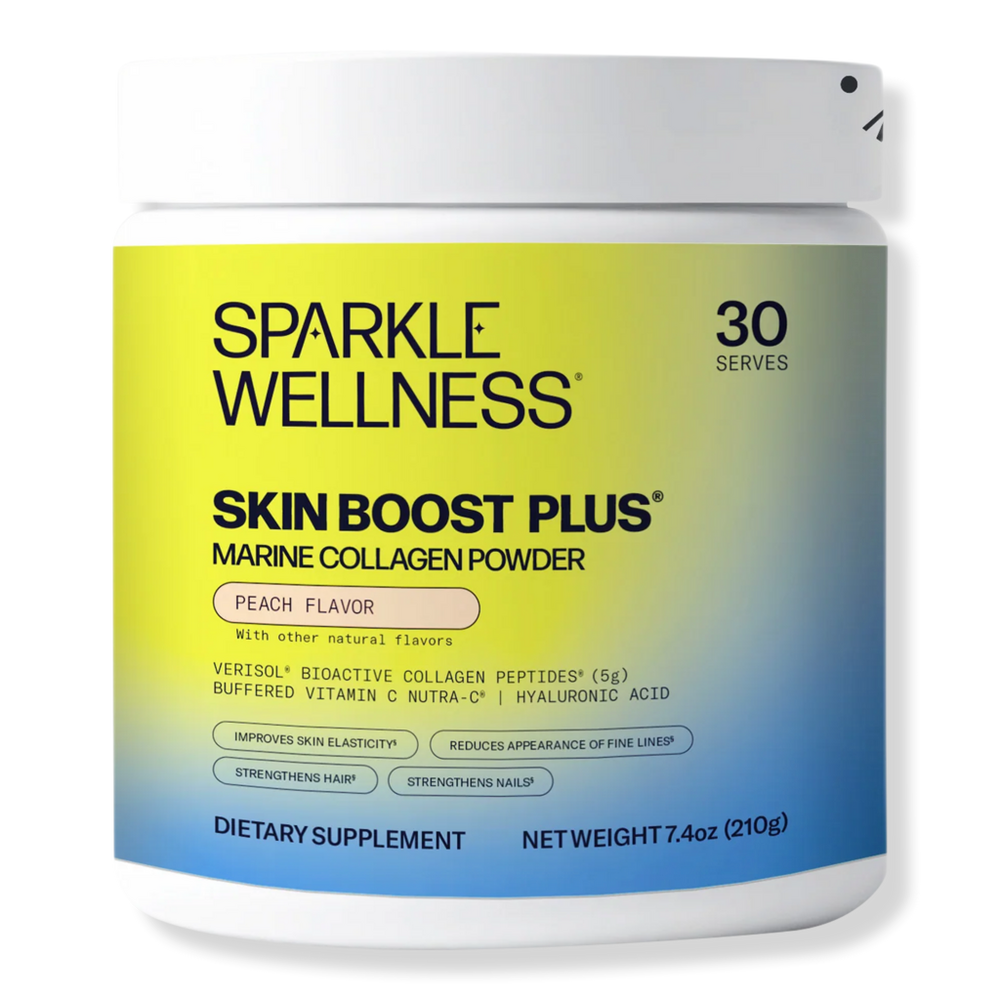 Sparkle Wellness Marine Skin Boost Plus with Verisol Bioactive Collagen Peptides - Peach - 30 Servings