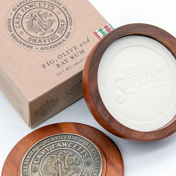 Captain Fawcett Scapicchio Fig, Olive & Bay Rum Shaving Soap #2