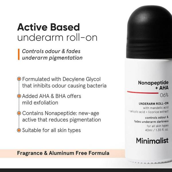 Minimalist Nonapeptide +AHA 6% Underarm Roll-On #4