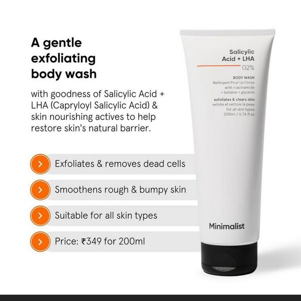 Minimalist Salicylic Acid + LHA 2% Body Wash #4