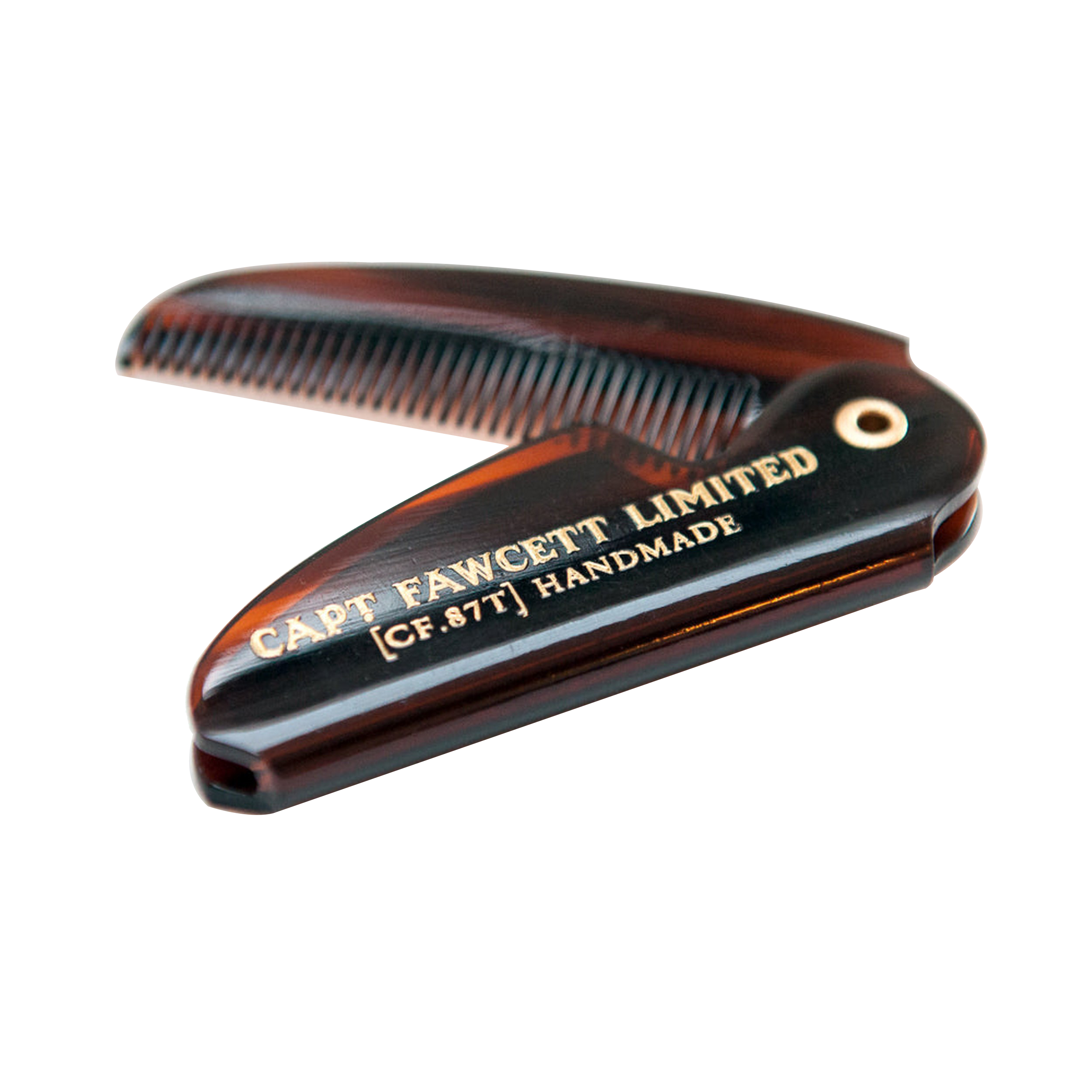 Captain Fawcett Folding Pocket Moustache Comb #1