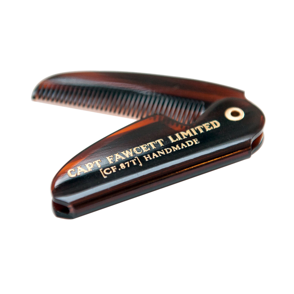 Captain Fawcett Folding Pocket Moustache Comb #1