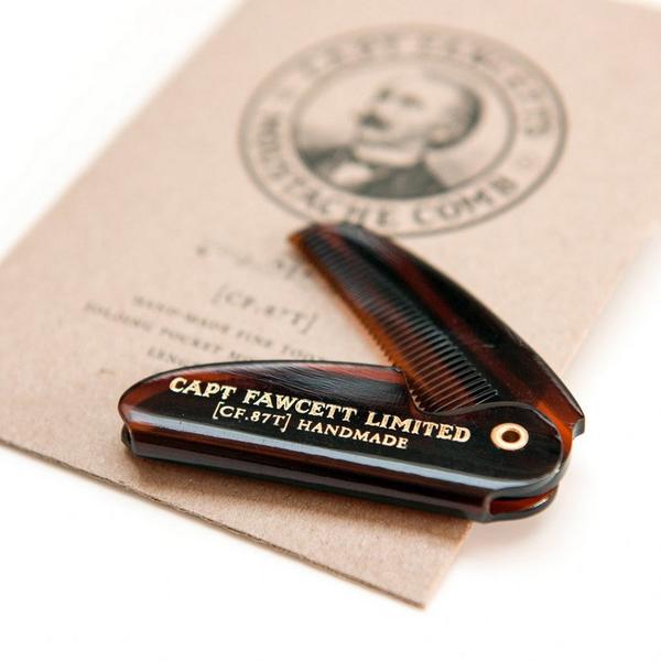 Captain Fawcett Folding Pocket Moustache Comb #3