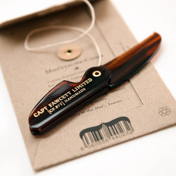 Captain Fawcett Folding Pocket Moustache Comb #4
