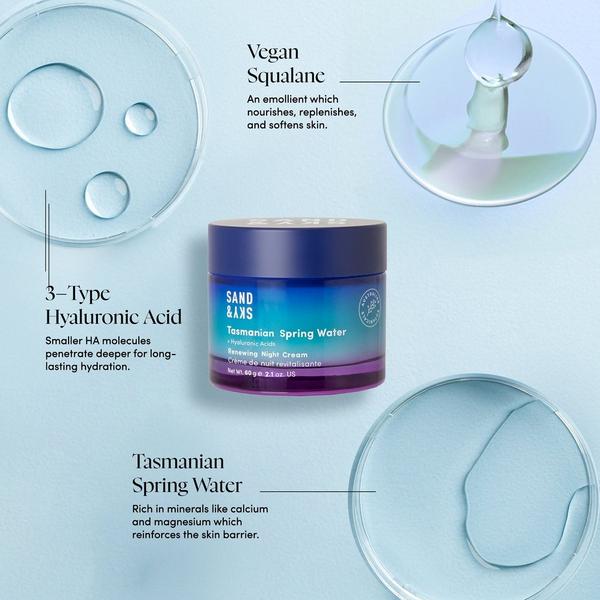 Sand and Sky Tasmanian Spring Water Renewing Night Cream #4