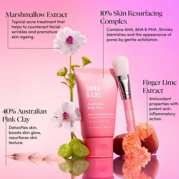 Sand and Sky Australian Pink Clay Resurfacing Face Mask #4