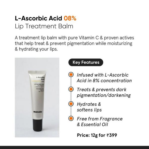 Minimalist L-Ascorbic Acid 8% Lip Balm #3