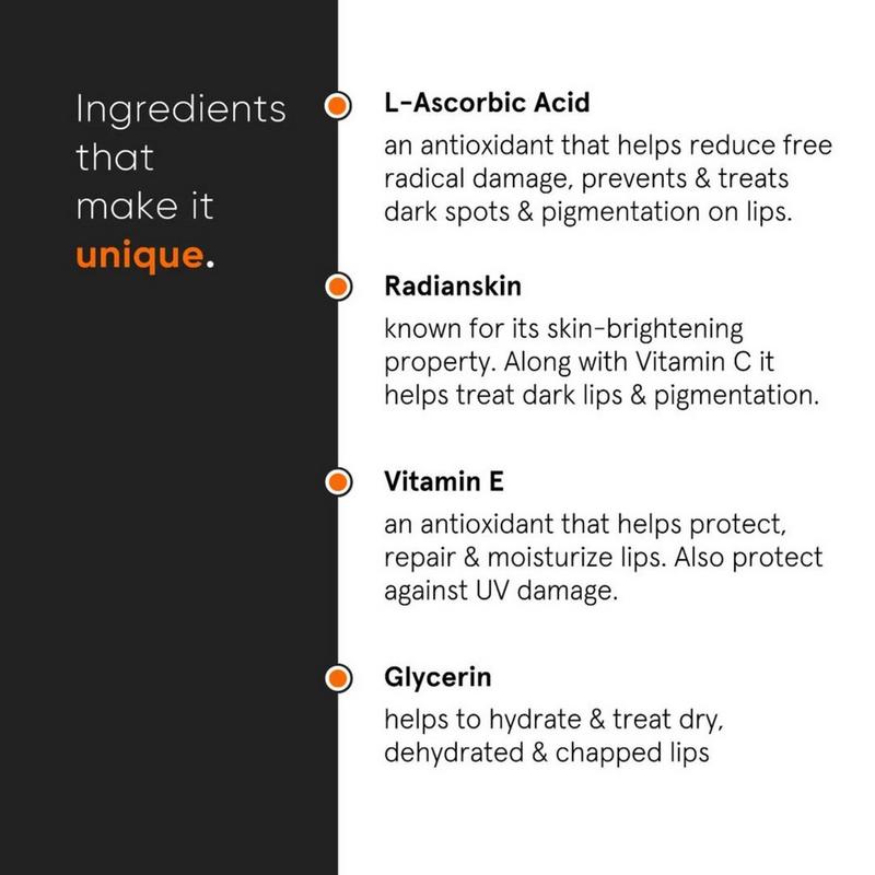 Minimalist - L-Ascorbic Acid 8% Lip Brightening Balm for Dark, Pigmented &  Dry Lips