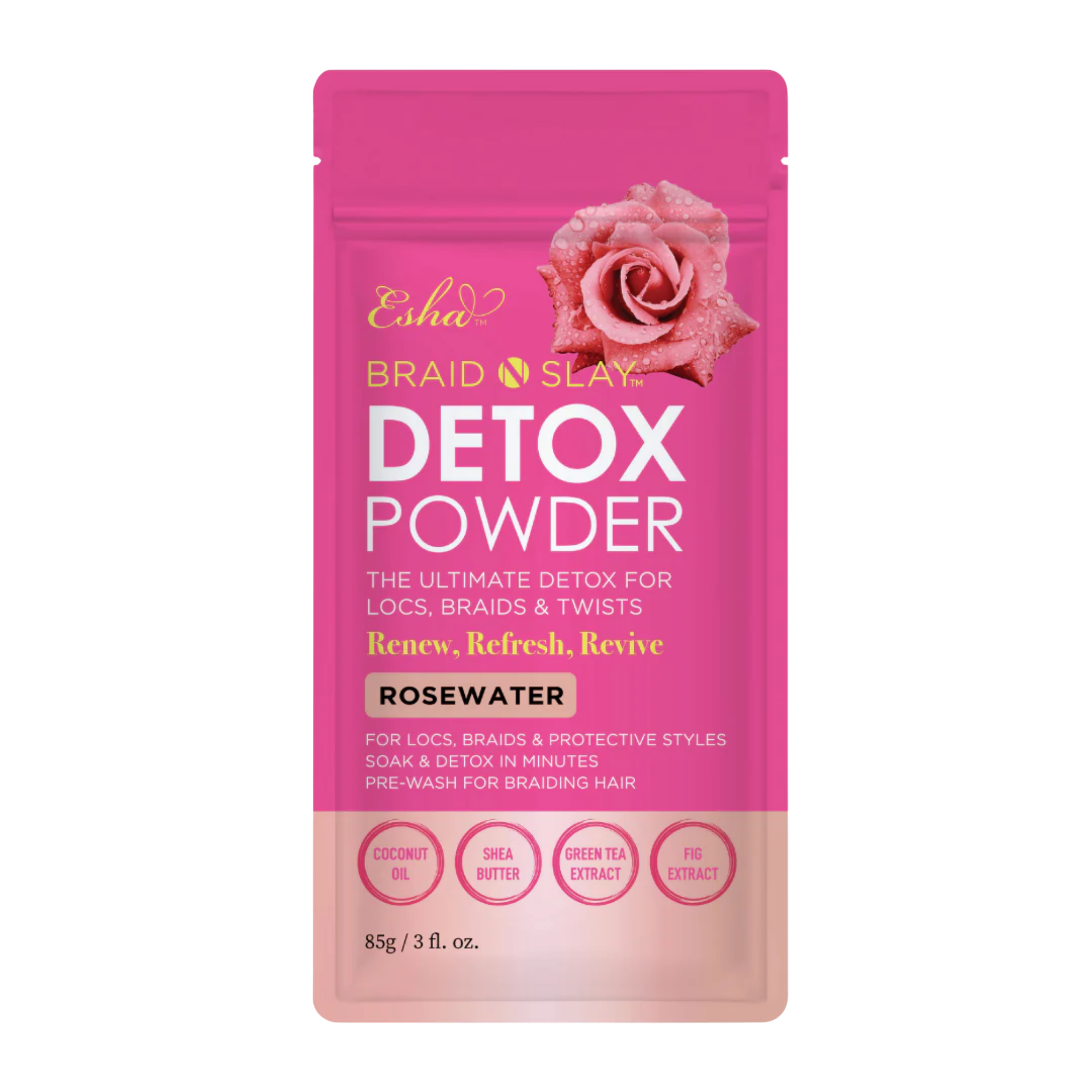 Esha Braid N Slay Detox Powder - Rosewater #1