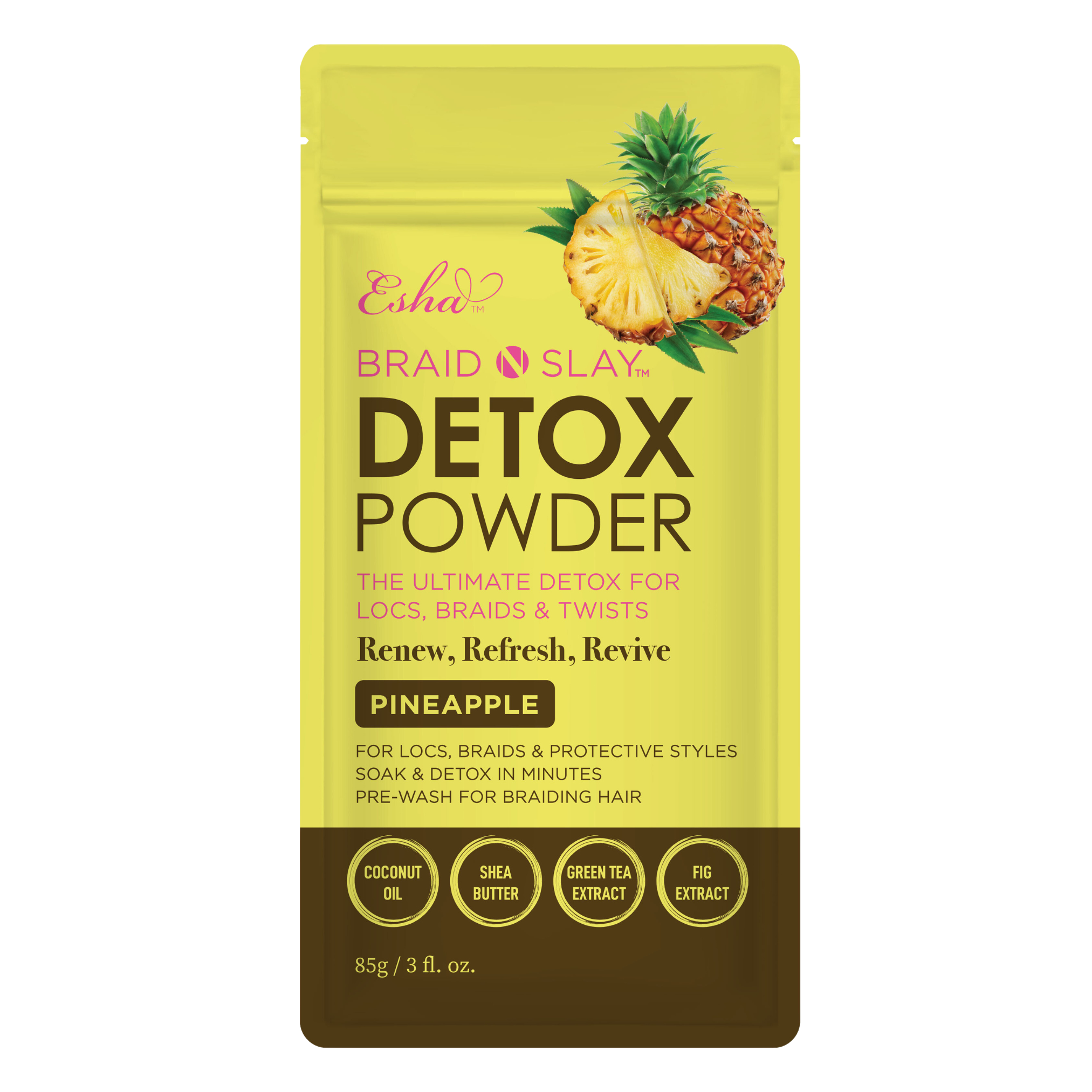Esha Braid N Slay Detox Powder - Pineapple #1