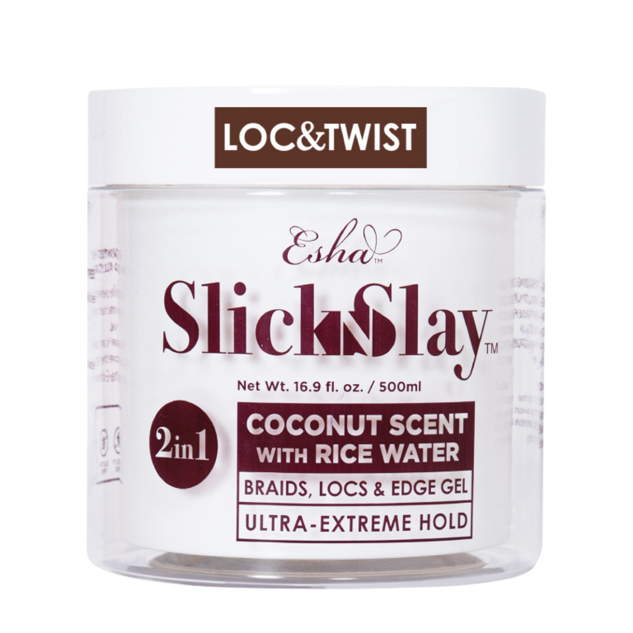 Esha Slick N Slay 2-IN-1 Braid & Edge Gel - Coconut #1