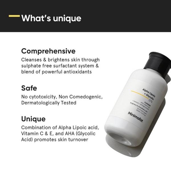 Minimalist Alpha Lipoic + Glycolic 7% Cleanser #3
