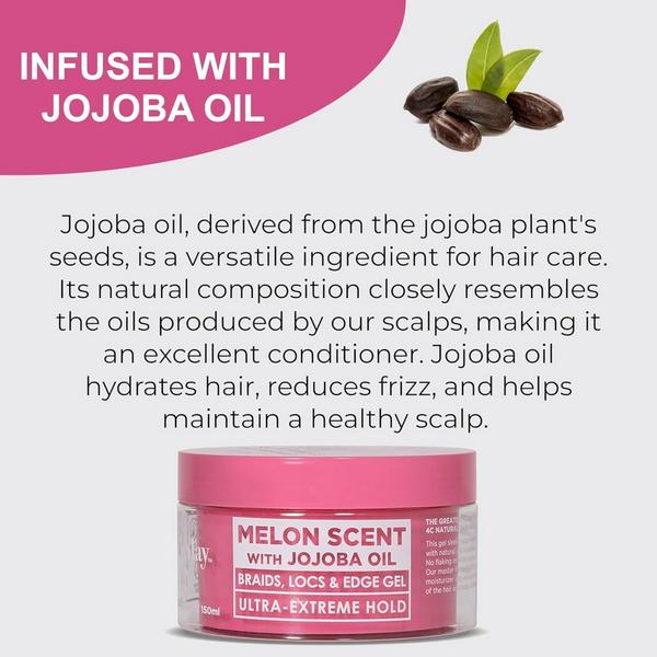 Esha Slick N Slay 2-IN-1 Braid & Edge Gel - Melon #2
