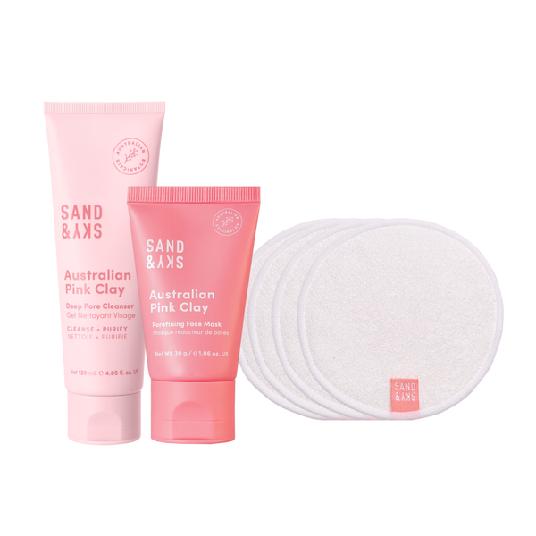 Sand and Sky Australian Pink Clay Pore Tight Kit #1