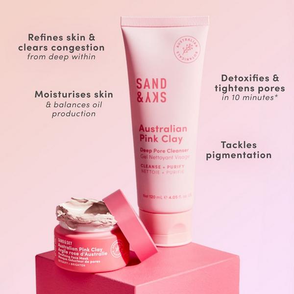 Sand and Sky Australian Pink Clay Pore Tight Kit #2