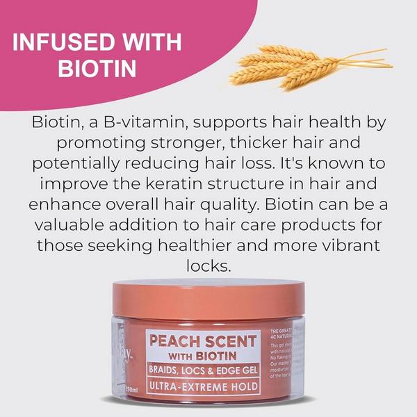 Esha Slick N Slay 2-IN-1 Braid & Edge Gel - Peach #2