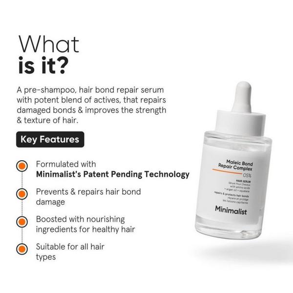 Minimalist Maleic Bond Repair Complex 5% Hair Serum #4