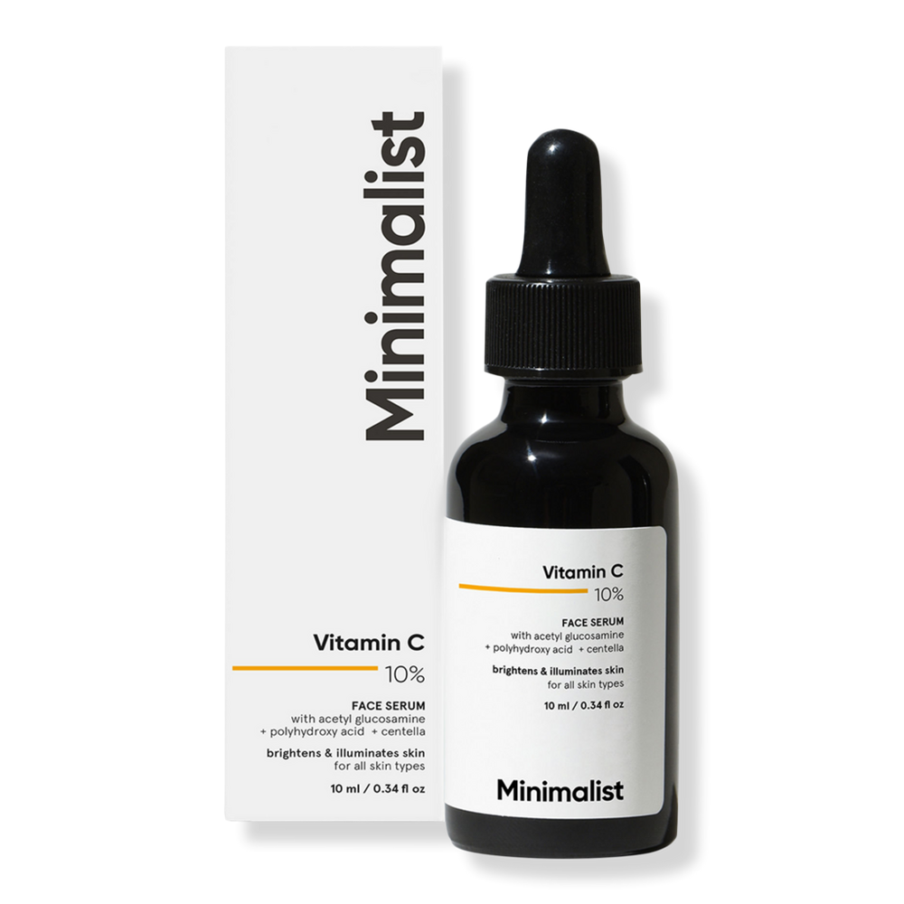Minimalist Vitamin C 10% Brightening Face Serum for Glowing Skin
