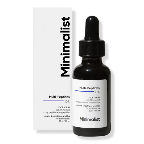 minimalist glutathione - Multi Peptides 10% Anti Aging Face Serum, Reduces Fine Lines & Wrinkles Indica