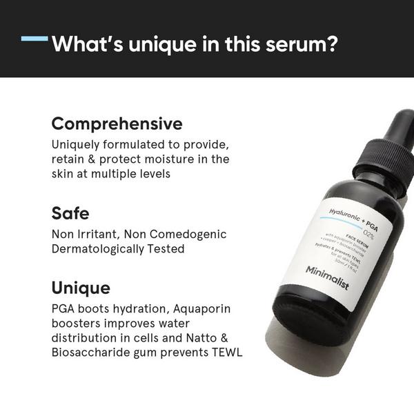 Minimalist Hyaluronic Acid + PGA 2% Face Serum #3