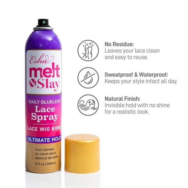 Esha Melt N Slay Glueless Lace Spray Ultimate Hold #3