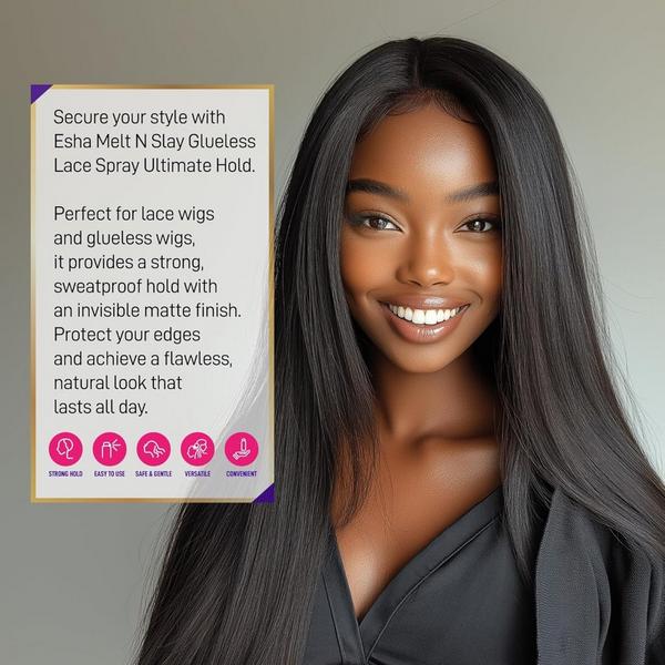 Esha Melt N Slay Glueless Lace Spray Ultimate Hold #4