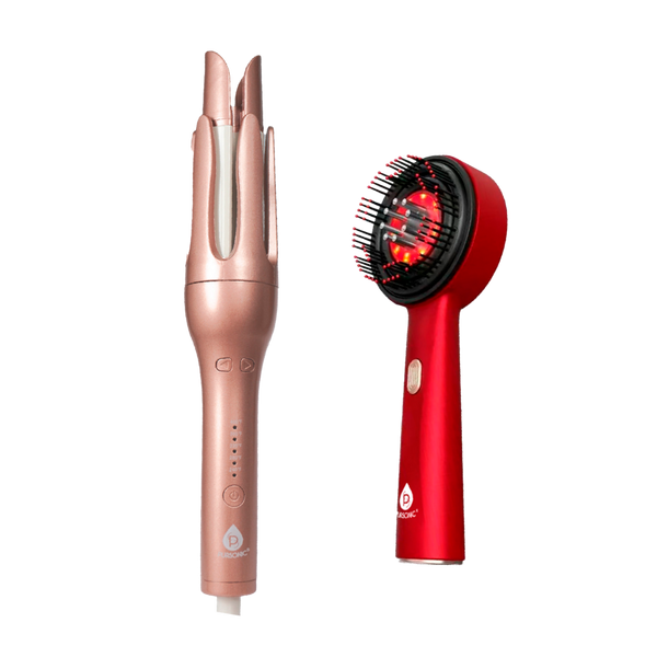 PURSONIC LED Scalp Therapy Brush + Professional Automatic Curling Iron #1