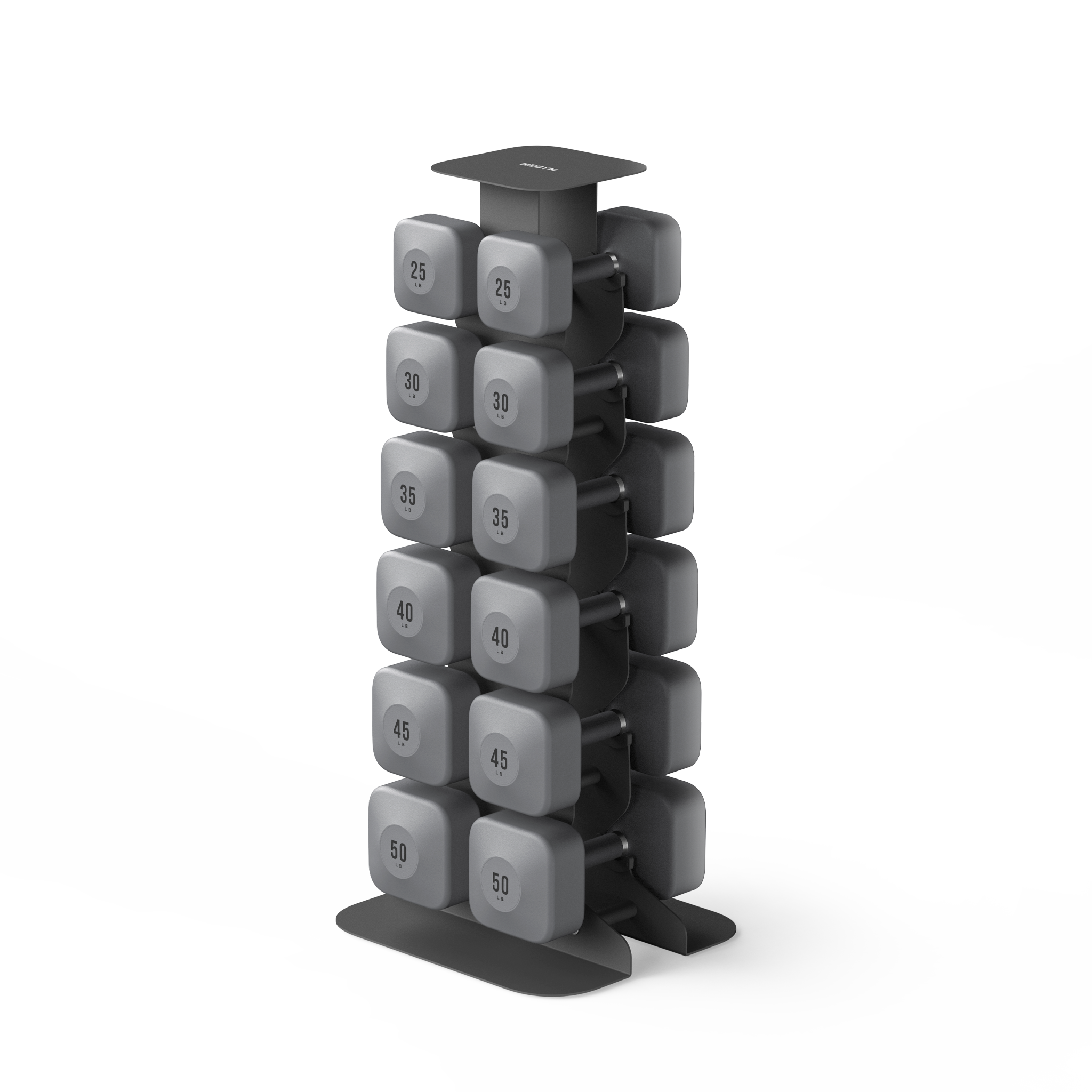 WeGym ProGrip Dumbbells Upper Set with Dark Rack #1