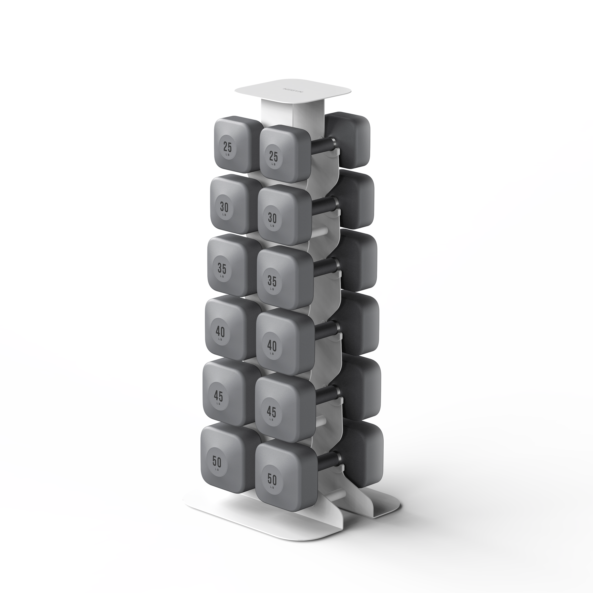 WeGym ProGrip Dumbbells Upper Set with Light Rack #1