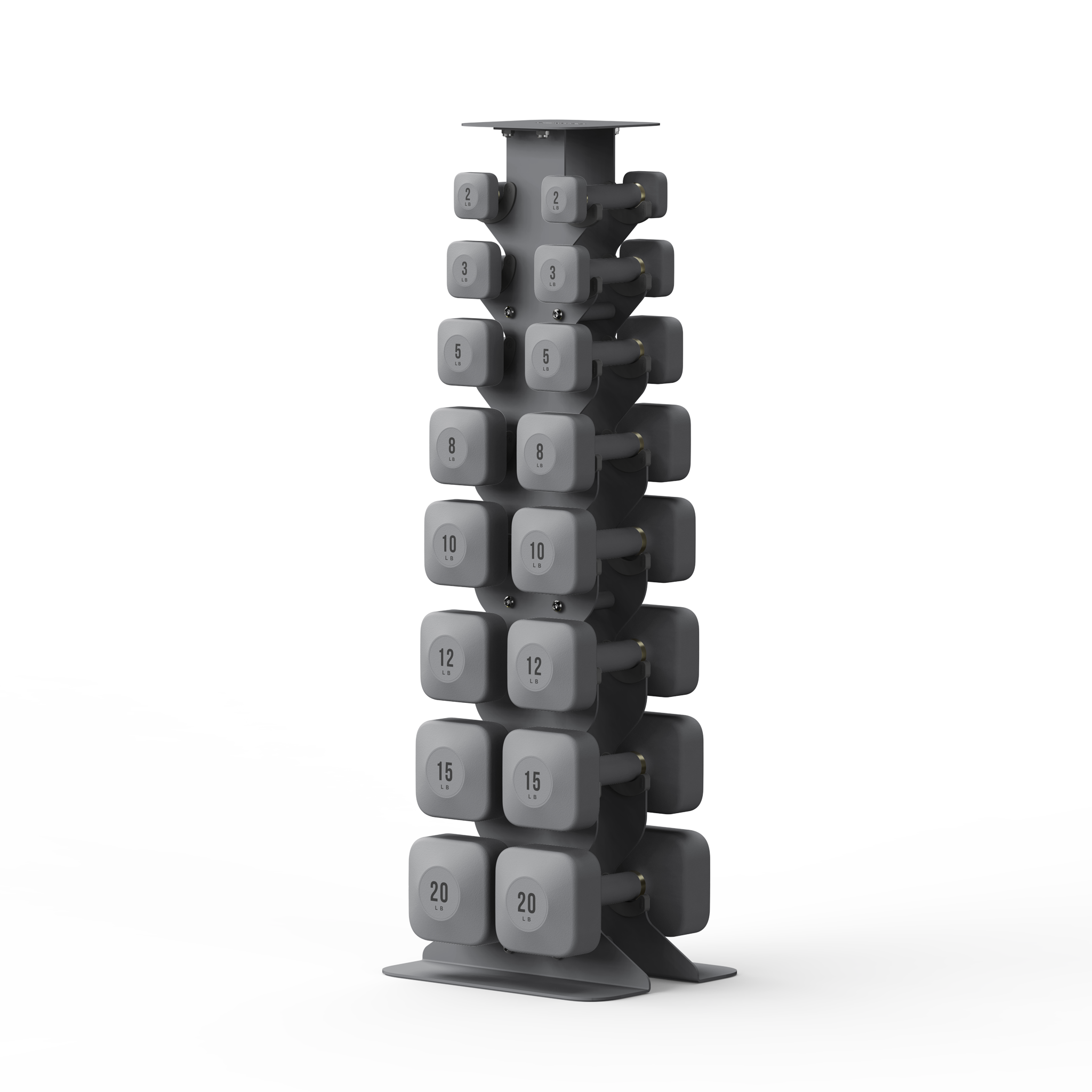 WeGym ProGrip Dumbbells Lower Set with Dark Rack #1