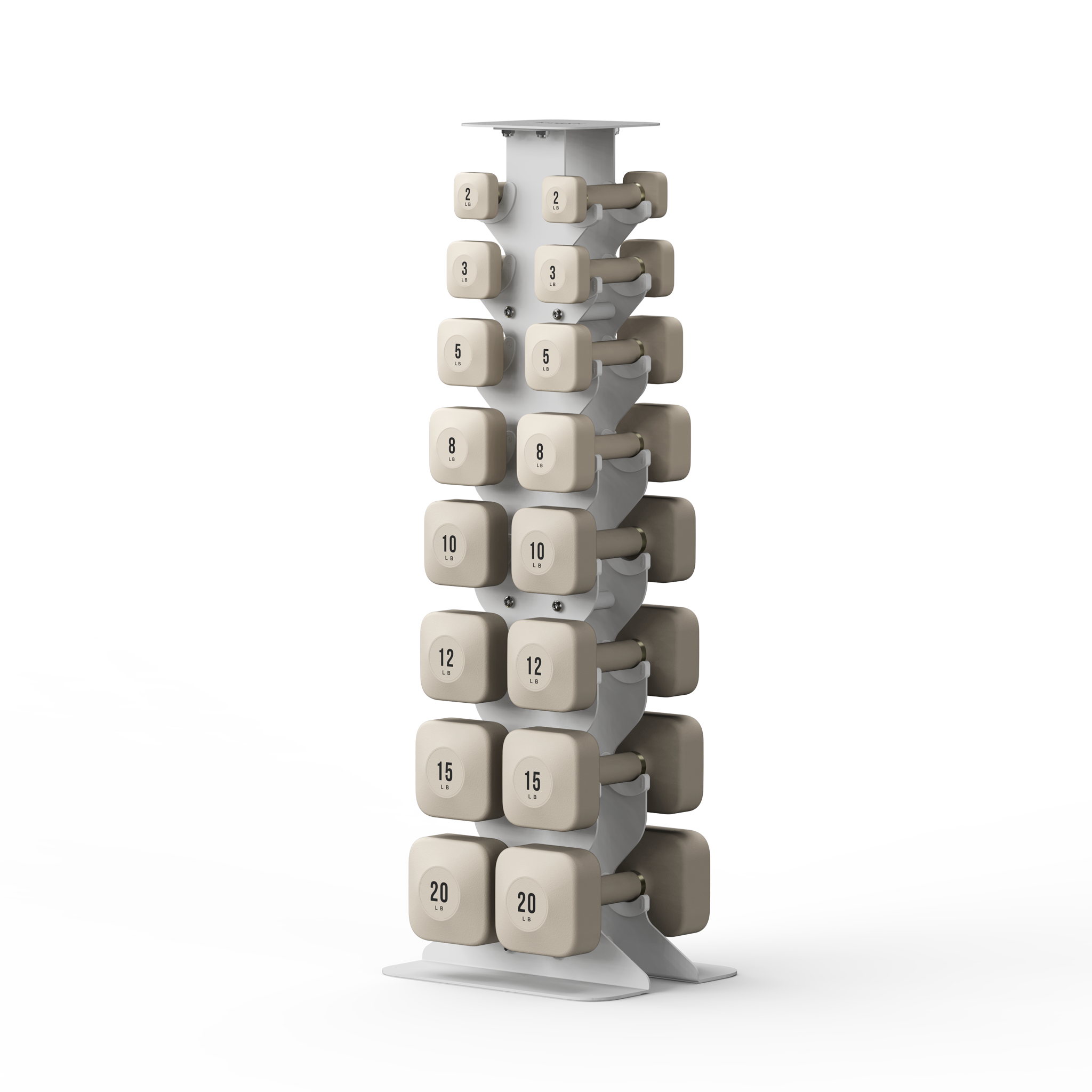 WeGym ProGrip Dumbbells Lower Set with Light Rack #1