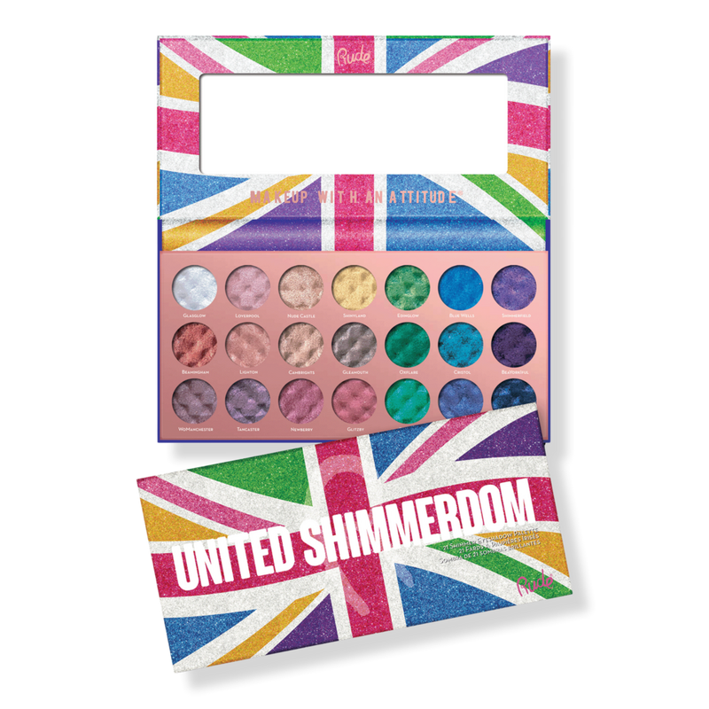Rude - United Shimmerdom 21 Shimmer Eyeshadow Palette | Ulta Beauty