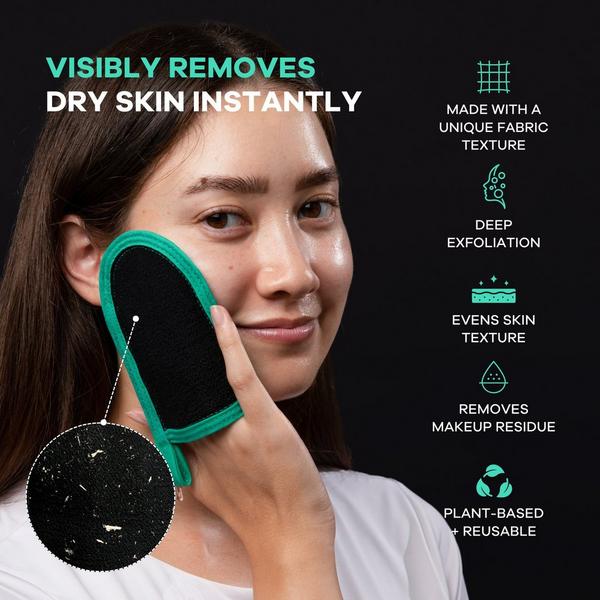 Dermasuri Deep Exfoliating Face Scrub Mitt #2