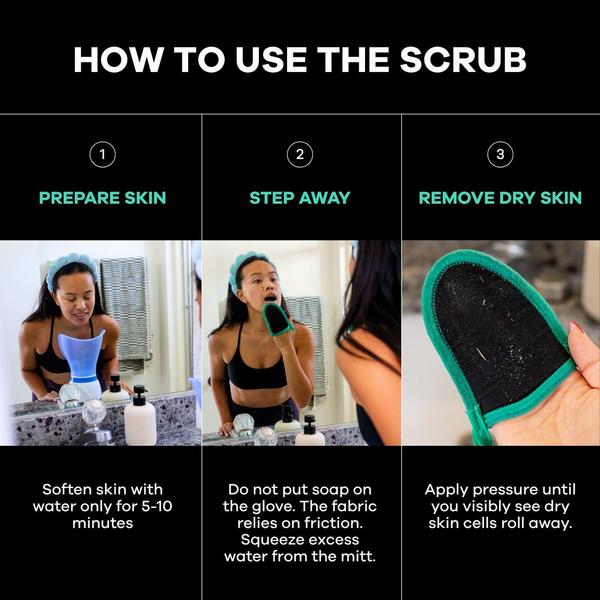 Dermasuri Deep Exfoliating Face Scrub Mitt #4
