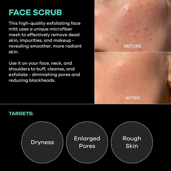 Dermasuri Deep Exfoliating Face Scrub Mitt #5