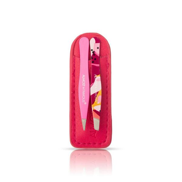 Almost Famous Precision Tweezer Duo with Genuine Leather Travel Case #2