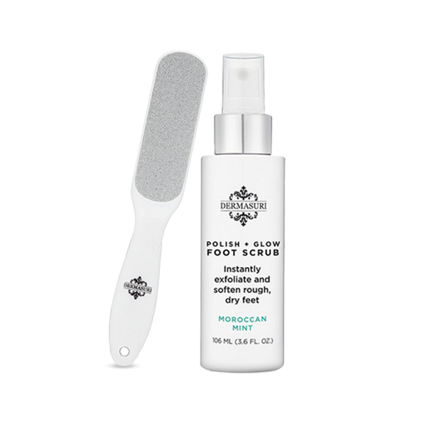 Dermasuri Deep Exfoliating Foot Scrub Set with Dual-Sided File #1