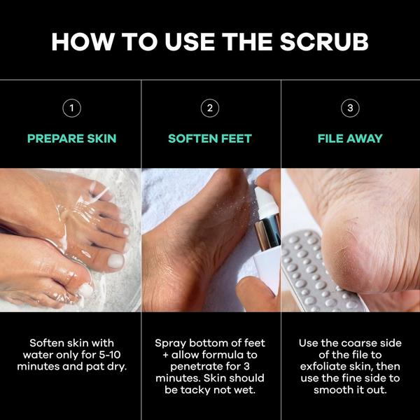 Dermasuri Deep Exfoliating Foot Scrub Set with Dual-Sided File #6
